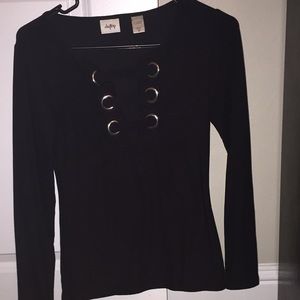 Barely worn cute low cut long sleeve